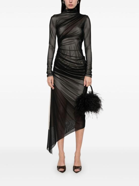 25SS 뮈글러 롱 원피스 25P3RO1727595 B9908 Black - MUGLER