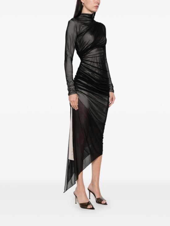 25SS 뮈글러 롱 원피스 25P3RO1727595 B9908 Black - MUGLER