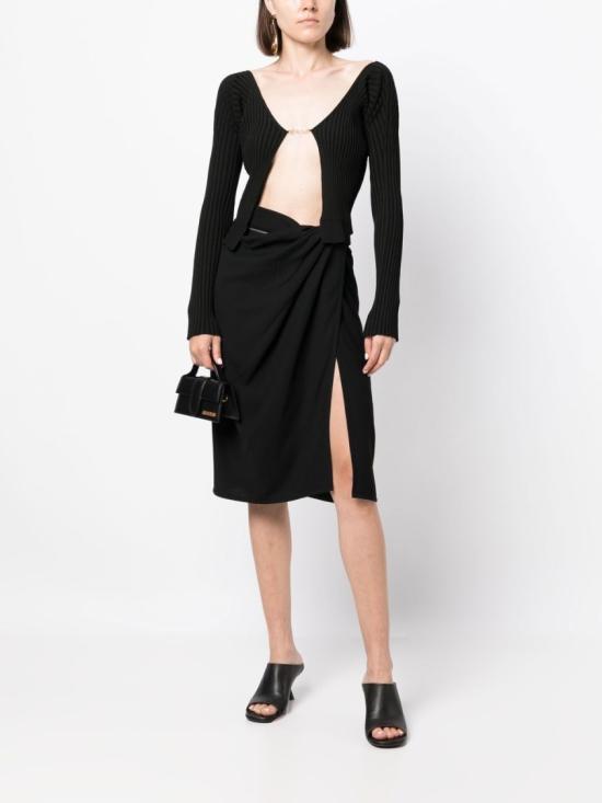 25SS 자크뮈스 스웨터 223KN500 2190 990 Black - JACQUEMUS