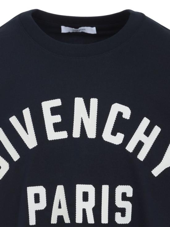 25FW 지방시 맥시 로고 코튼 티셔츠 BM71NK3YRS 411 Black - GIVENCHY