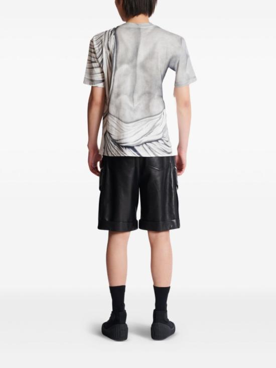 25FW 발망 반팔 티셔츠 FH1EG000GF07 YIG White - BALMAIN