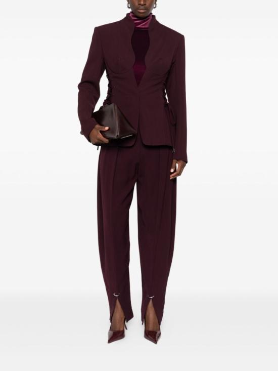 25FW 뮈글러 스트레이트 팬츠 25F1PA0448196 3402 Black - MUGLER