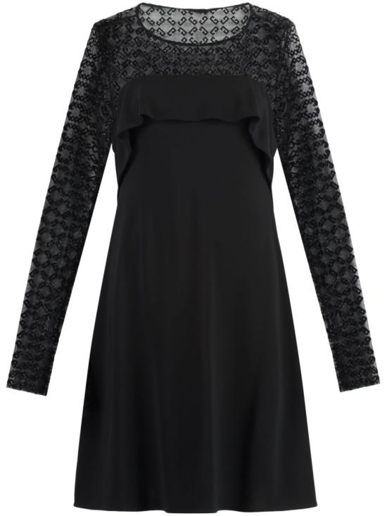 25SS 지방시 미디 원피스 BW22AC20H0 008 Black