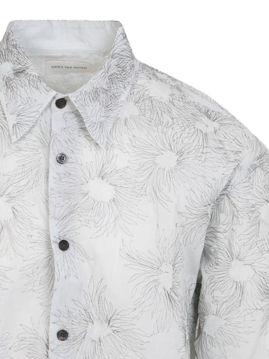 25SS 드리스 반 노튼 긴팔 셔츠 251 020755 1160 565 White - DRIES VAN NOTEN