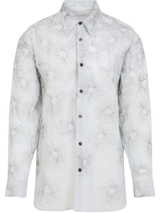 25SS 드리스 반 노튼 긴팔 셔츠 251 020755 1160 565 White
