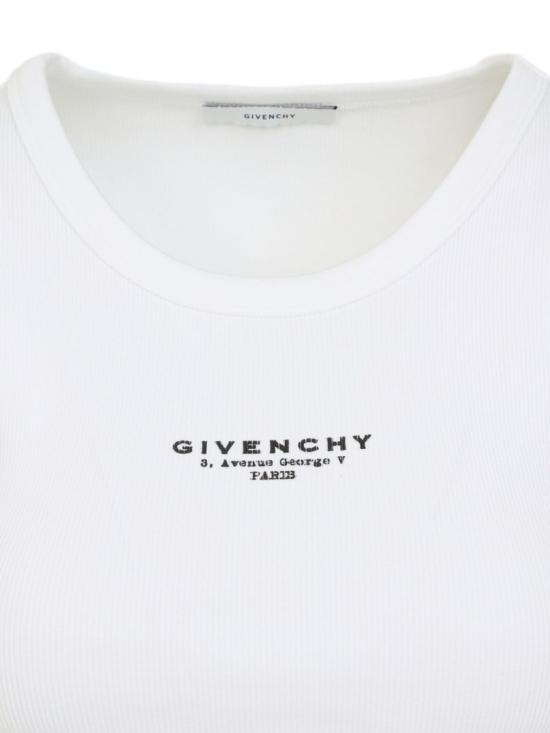 25FW 지방시 민소매 티셔츠 BW70FPP75N 100 White - GIVENCHY