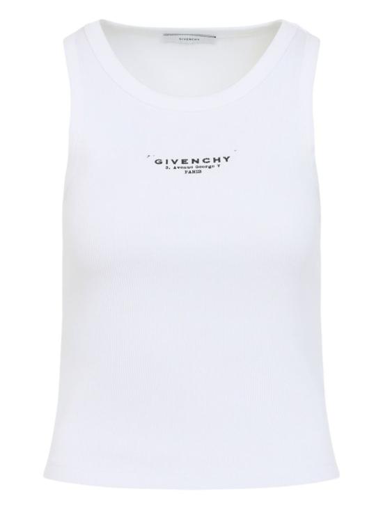 25FW 지방시 민소매 티셔츠 BW70FPP75N 100 White