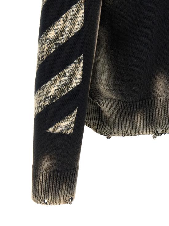 26SS 오프화이트 스웨터 OMHE20US26KNI00300010001 Black - OFF WHITE