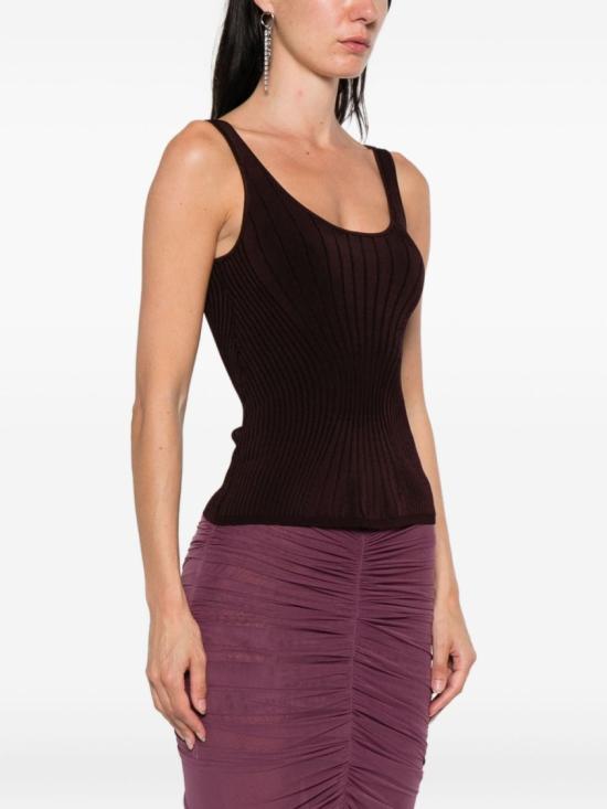 25FW 뮈글러 탑 25F2TO07171128 3012 Black - MUGLER