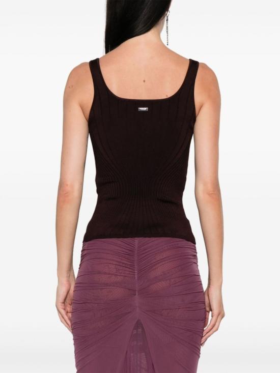 25FW 뮈글러 탑 25F2TO07171128 3012 Black - MUGLER