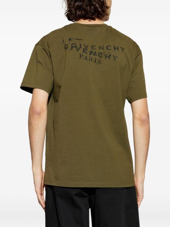 26SS 지방시 반팔 티셔츠 BM71NK3YSA 305 Green - GIVENCHY
