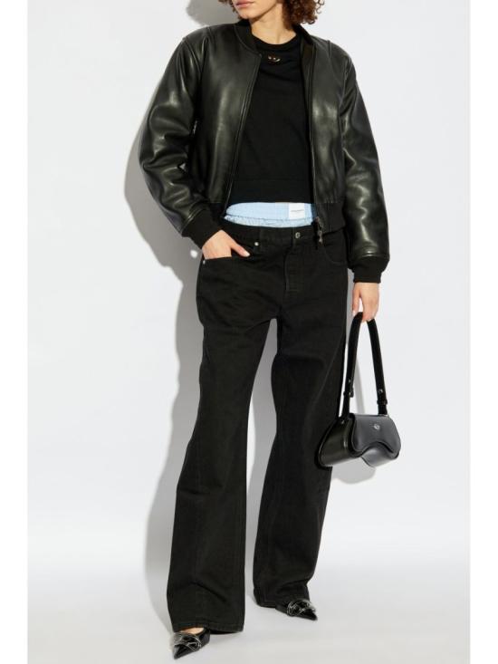 26SS 디젤 M 알리네사 컷아웃 로고 울 점퍼 A17498 0DCCH 9XX Black - DIESEL