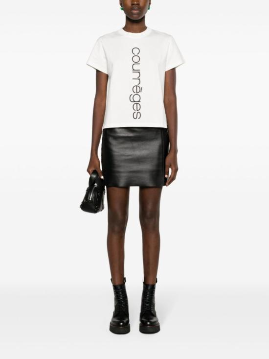  쿠레쥬 반팔 티셔츠 423JTS006JS0112 0001 White - COURREGES