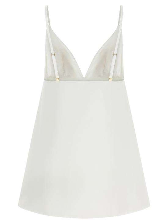 26SS 엘리자베타프랜치 숏 원피스 AB92261E2360 White - ELISABETTA FRANCHI