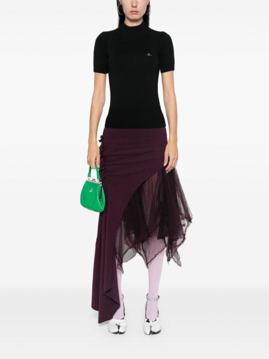 25FW 비비안웨스트우드 반팔 티셔츠 18030034 Y002M N401 Black - VIVIENNE WESTWOOD