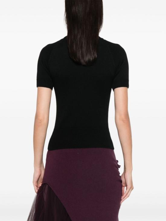 25FW 비비안웨스트우드 반팔 티셔츠 18030034 Y002M N401 Black - VIVIENNE WESTWOOD