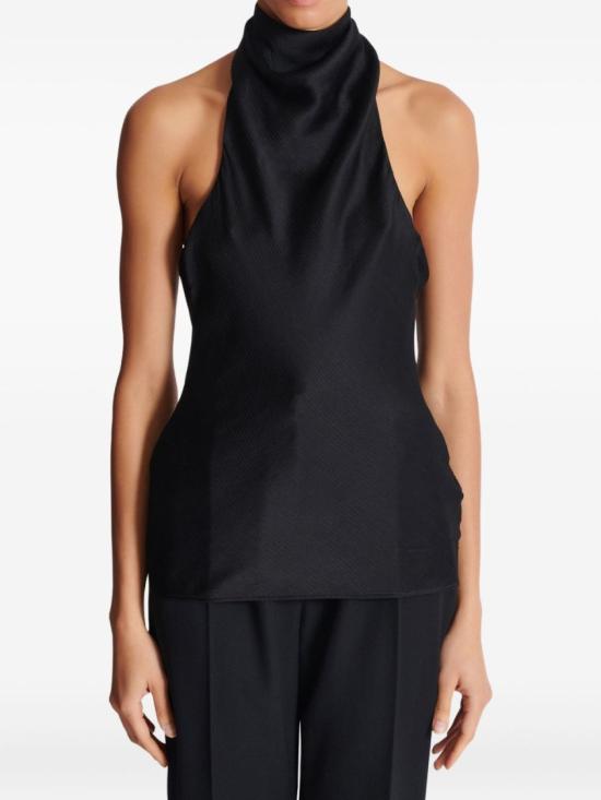 25FW 발망 민소매 티셔츠 FF1AE165SE94 0PA Black - BALMAIN