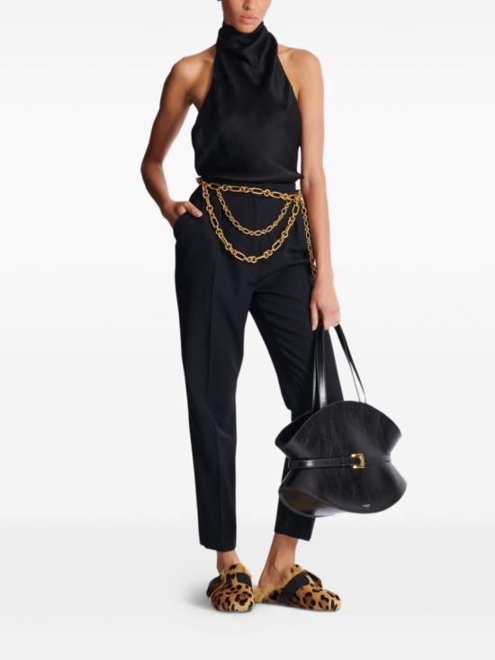 25FW 발망 민소매 티셔츠 FF1AE165SE94 0PA Black - BALMAIN