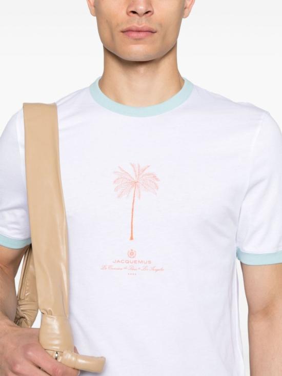 25SS 자크뮈스 반팔 티셔츠 255JS281 2463 1JA White - JACQUEMUS