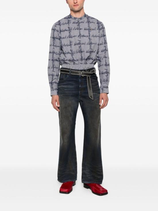 25SS 비비안웨스트우드 긴팔 셔츠 2401003X W011T O302 Grey - VIVIENNE WESTWOOD