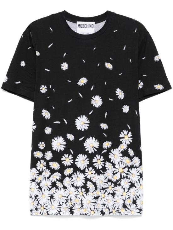 25SS 모스키노 반팔 티셔츠 A0719 0241 4555 Black