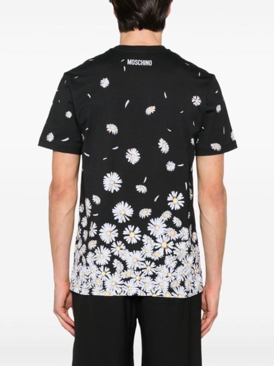  모스키노 반팔 티셔츠 A0719 0241 4555 Black - MOSCHINO
