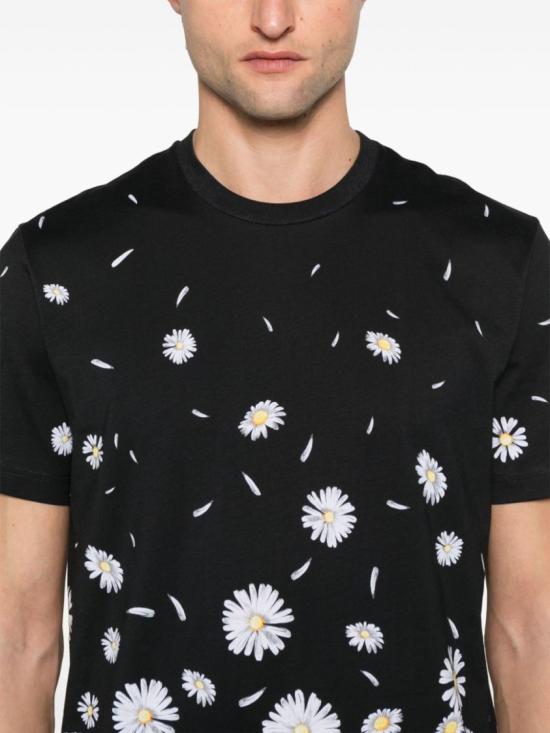  모스키노 반팔 티셔츠 A0719 0241 4555 Black - MOSCHINO