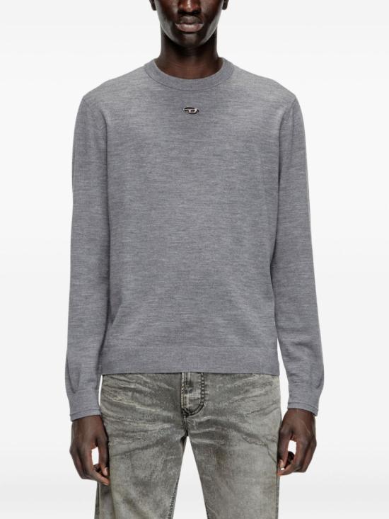 25FW 디젤 긴팔 티셔츠 A17442 0DCCH 96K Grey - DIESEL