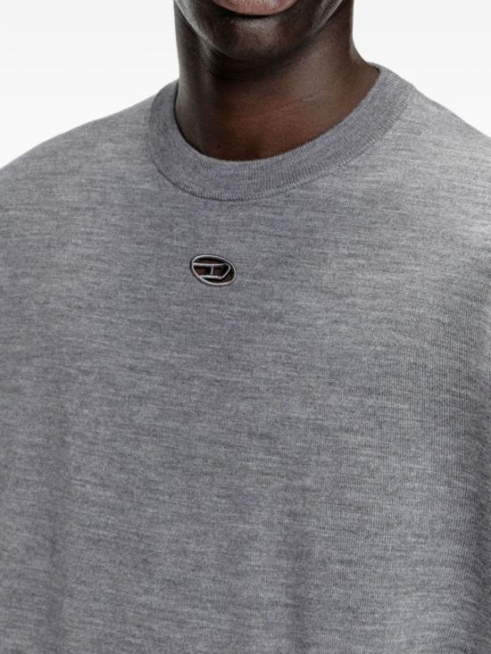 25FW 디젤 긴팔 티셔츠 A17442 0DCCH 96K Grey - DIESEL