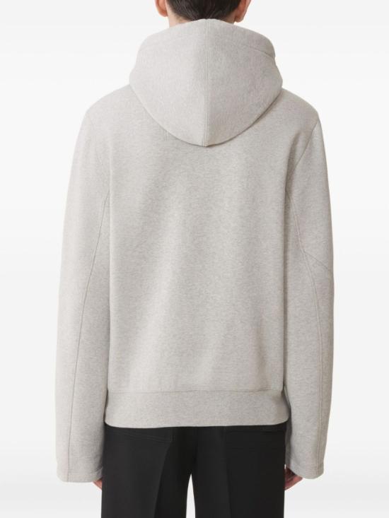 25FW 랑방 후드 티셔츠 RM HO0004 F044 H25 100 Grey - LANVIN
