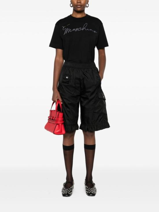 25FW 모스키노 반팔 티셔츠 A0710 5441 1555 Black - MOSCHINO