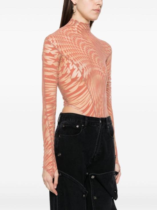  뮈글러 긴팔 티셔츠 23W1BO0217596 B23N1 Pink - MUGLER