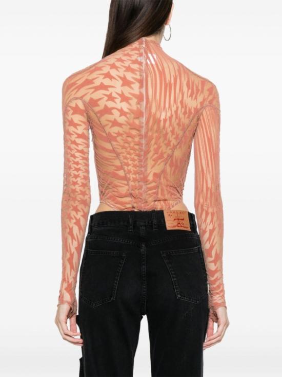  뮈글러 긴팔 티셔츠 23W1BO0217596 B23N1 Pink - MUGLER