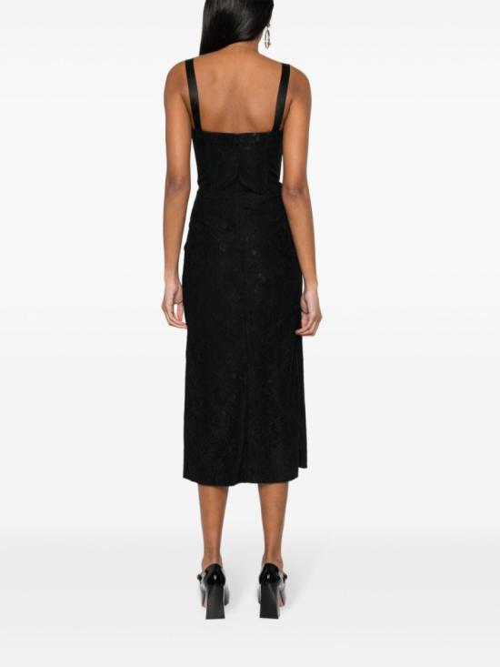  모스키노 미디 원피스 A0441 0461 1555 Black - MOSCHINO