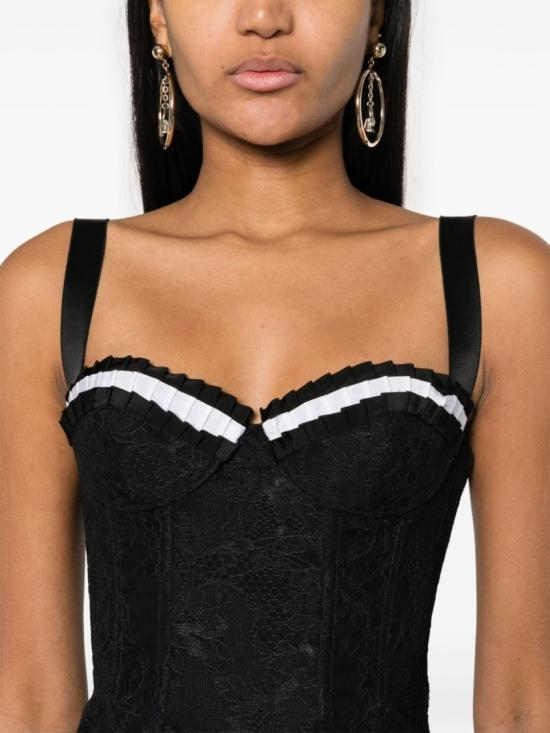  모스키노 미디 원피스 A0441 0461 1555 Black - MOSCHINO