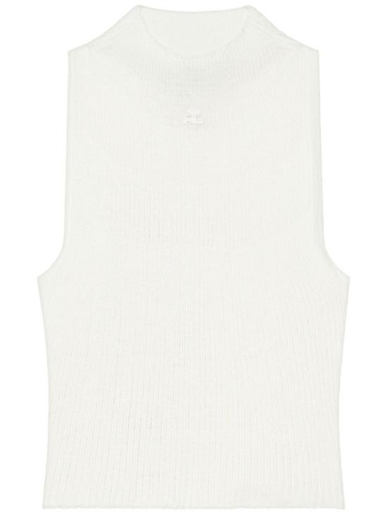 25SS 쿠레쥬 민소매 티셔츠 225MTO402FI0049 0001 White