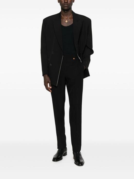 25FW 베르사체 스트레이트 팬츠 1016648 1A15840 1B000 Black - VERSACE