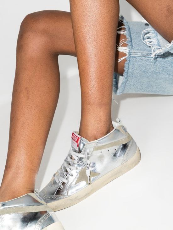 26SS 골든구스 미드 스타 스니커즈 GWF00122 F002794 70216 Grey - GOLDEN GOOSE