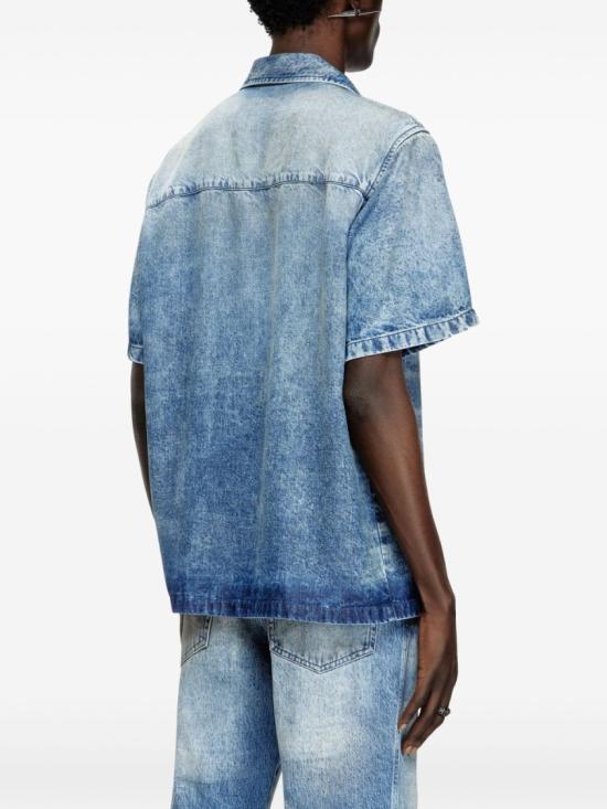 25SS 디젤 데님 셔츠 A19178 0CMBP 01 Blue - DIESEL
