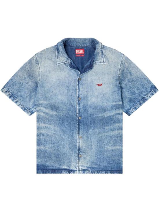 25SS 디젤 데님 셔츠 A19178 0CMBP 01 Blue