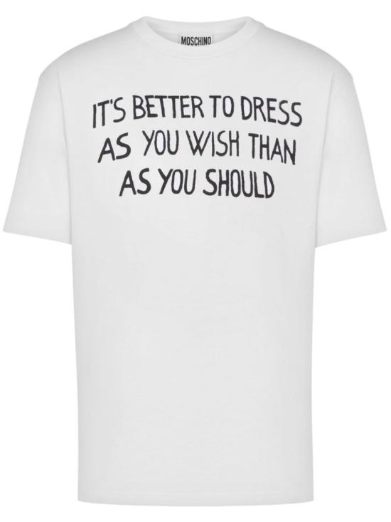 25SS 모스키노 반팔 티셔츠 J0716 0241 1001 White