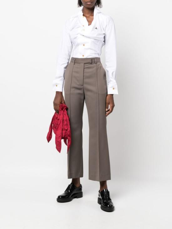 26SS 비비안웨스트우드 드렁큰 셔츠 1501000C W009Q A401 White - VIVIENNE WESTWOOD