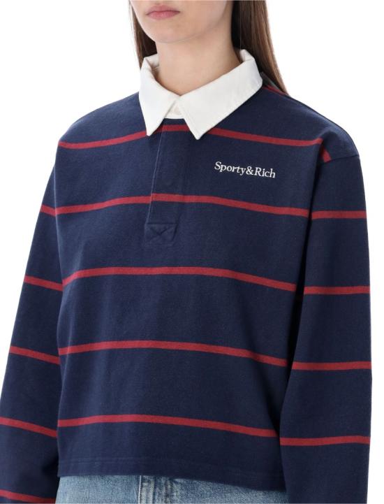 25FW 스포티앤리치 폴로 티셔츠 ST00862300BL134 Blue - SPORTY & RICH