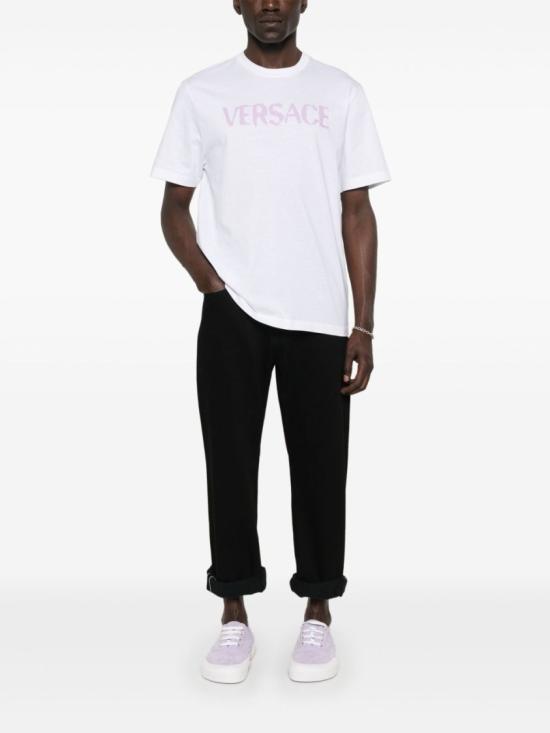 25SS 베르사체 반팔 티셔츠 1013302 1A14380 2WX00 White - VERSACE