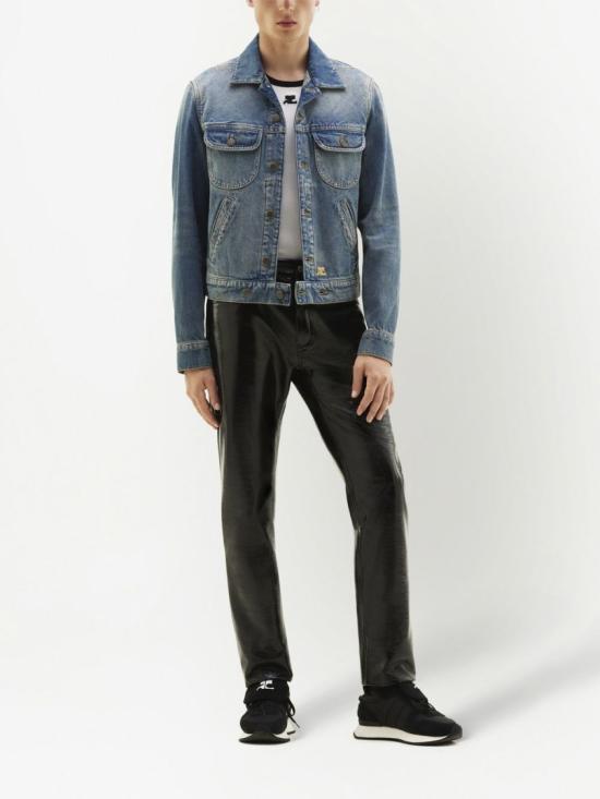  쿠레쥬 데님 팬츠 PERCPA022VY0003 7075 Black - COURREGES