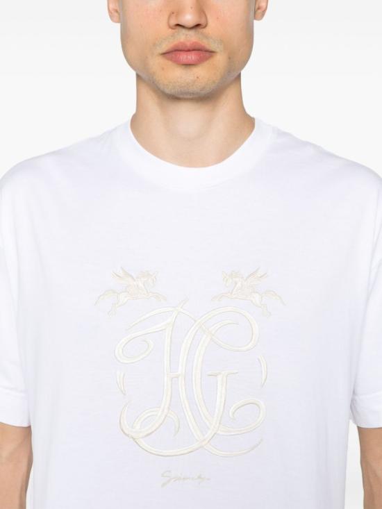  지방시 반팔 티셔츠 BM71MG3YQA 100 White - GIVENCHY