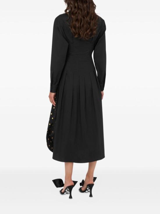 25FW 모스키노 미디 원피스 J0412 5455 2555 Black - MOSCHINO