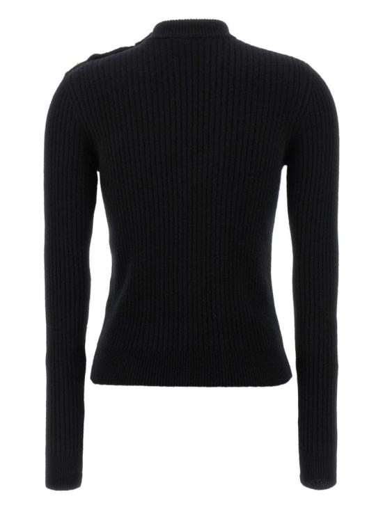25FW 발망 터틀넥 FF0KD095KJ17 0PA Black - BALMAIN
