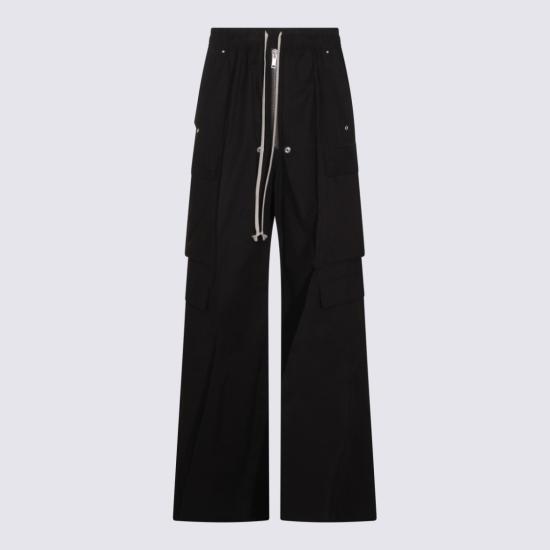 26SS 릭 오웬스 스트레이트 팬츠 RU01F2339P09 Black - RICK OWENS