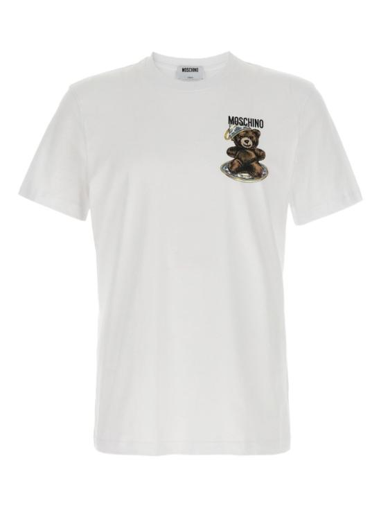 25FW 모스키노 반팔 티셔츠 V0721 5241 1001 White